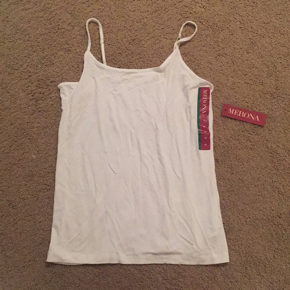 NWT Merona white tank top/camisole